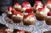 Strawberry shortcake bites