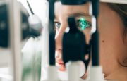 An individual is at an Ophthalmologist for an eye check up
