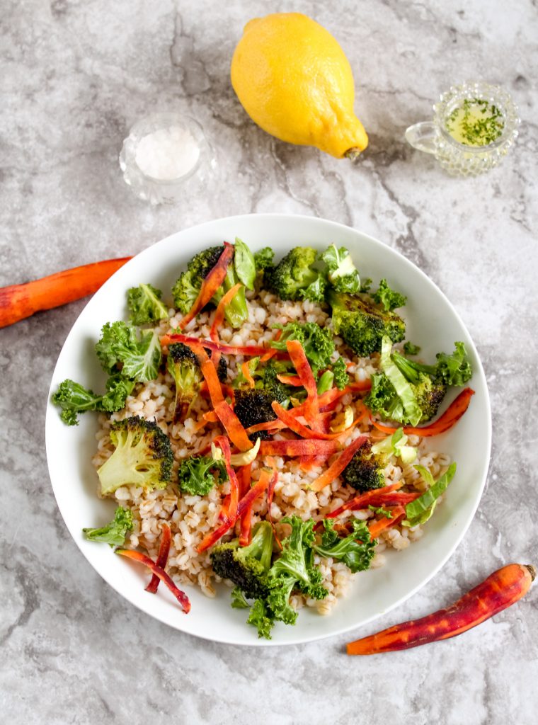 Roasted Broccoli and Barley Salad