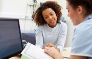 A patient and doctor are talking